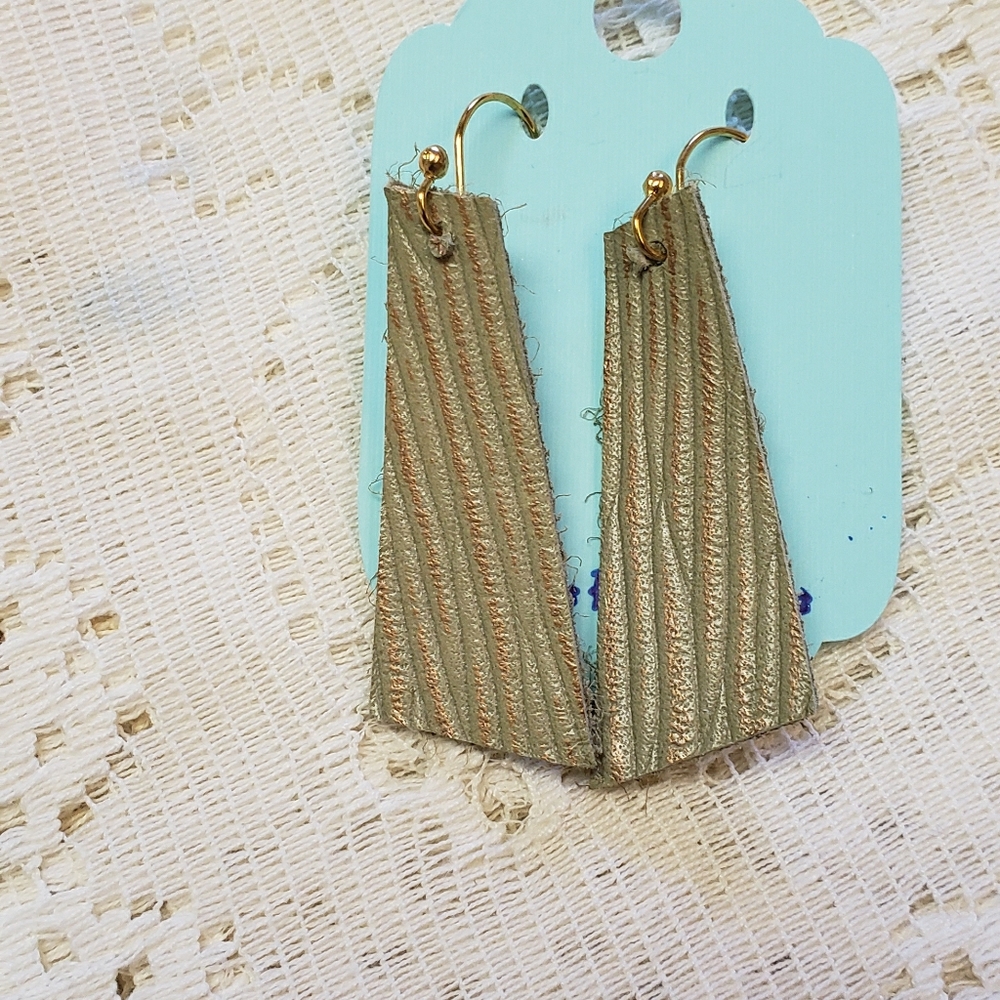 Faux Leather Earrings